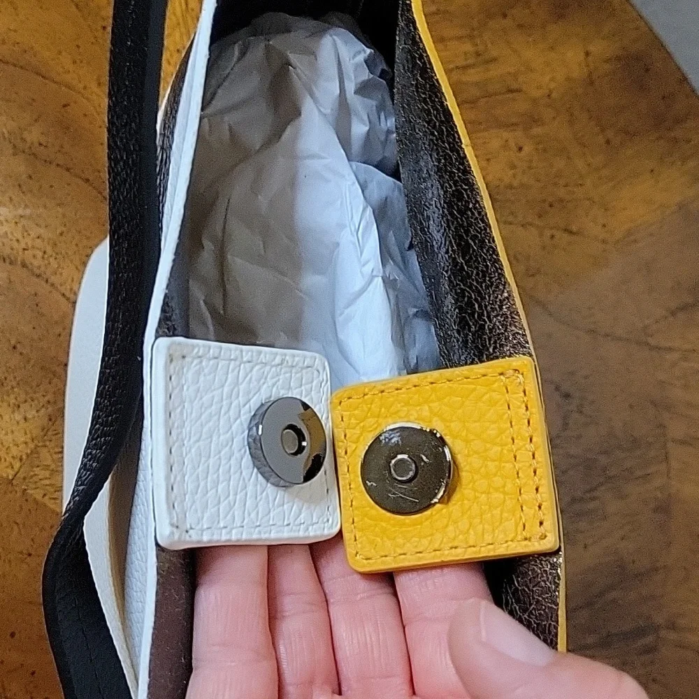 botkier Convertible Bucket Leather Bag, Turmeric Combo, NWT